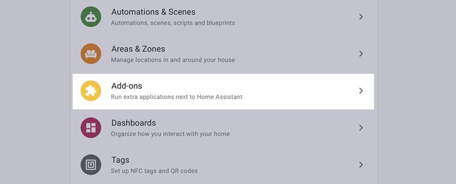 Add ons for Home Assistant OS