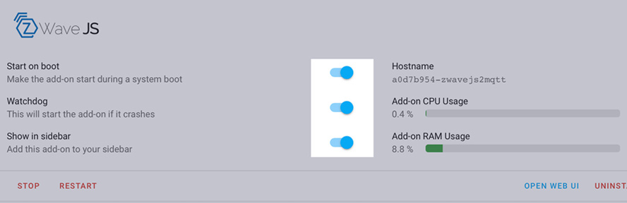 Z-Wave JS change settings